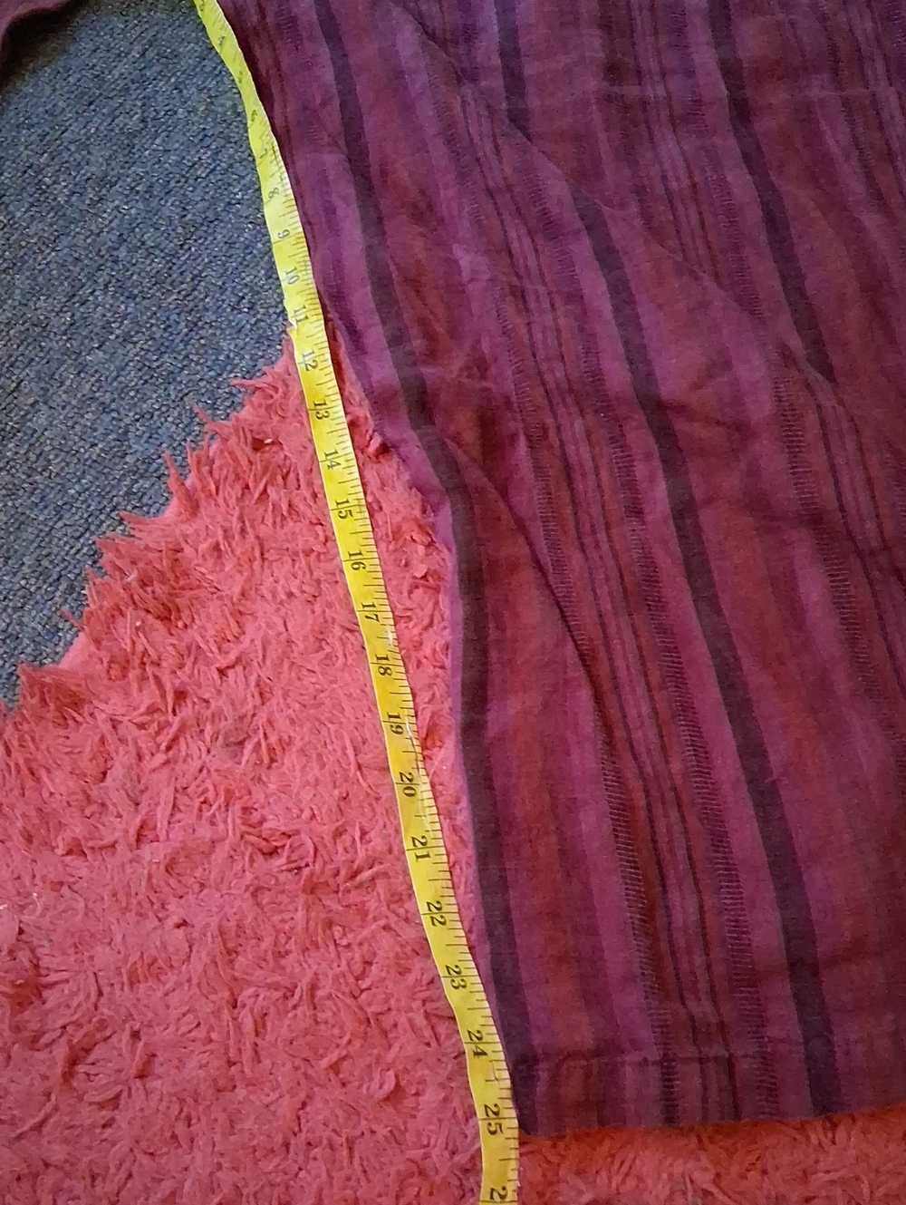Kleen Wide Leg Striped Burgundy Pants - Picture 6 of 7